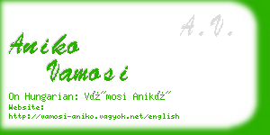 aniko vamosi business card